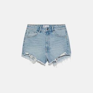 Zara hi rise denim shorts